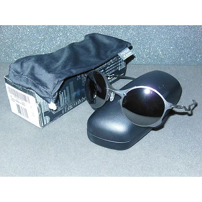 New* Oakley Tailend Sunglasses Titanium/Black Iridium Round Wires Tail End Metal - Image 1 of 4