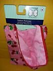 Button & Bones Fashion Rain Wear for Dogs Size M 20-50 lbs Pink/Red Cherries 