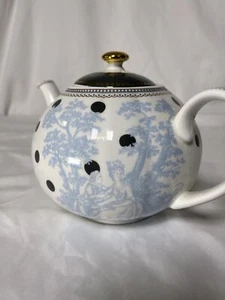 Grace s Teaware White with Large Black Polka Dot Teapot with Lid. - Picture 1 of 9