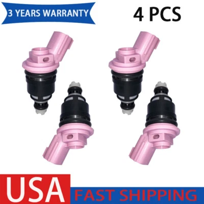 4x Inyector de combustible para Nissan Sentra 1991 1992 1993 1994 1995 1996 1997 1998 1999 Foto 1 de 4