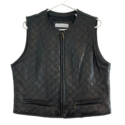 Chaleco Valerie Stevens Nueva Zelanda Piel de Cordero Mujer Negro Forrado Cremallera Talla 8 Foto 1 de 4