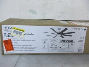 Home Decorator Celene 62in. LED Indoor/Outdoor Champagne Bronze Gold Ceiling Fan - Picture 1 of 5