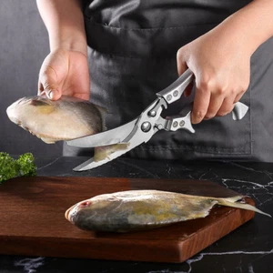 Kitchen Poultry Shears Meat Scissors Heavy Duty Chicken Cutter - Picture 1 of 12