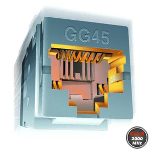 NEXANS LANmark GG45 Cat 8 2000 MHz 40 GbE Connector Buchse Verbinder Jack Modul - Bild 1 von 36