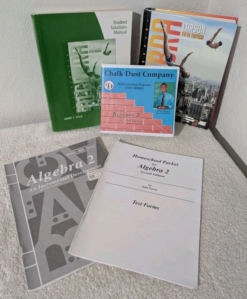Chalk Dust Algebra 2 DVD Set Homeschool High School Curriculum w/ Test Forms - Image 1 of 4