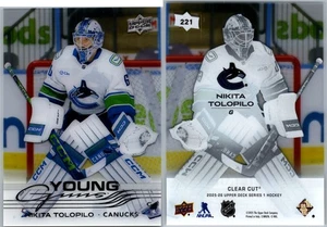 25-26 UPPER DECK YOUNG GUNS CLEAR CUT NIKITA TOLOPILO RC #221 VANCOUVER CANUCKS - Bild 1 von 1