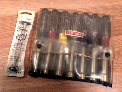 CRAFTSMAN USA, Nut driver set  SAE & offset screwdriver Original USA. - Image 1 of 4