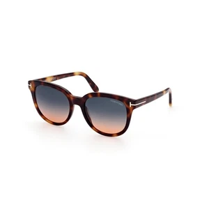 Tom Ford Olivia FT 0914 53P Blonde Havana - Blue Sunglasses 54mm/ New /Authentic - Picture 1 of 3
