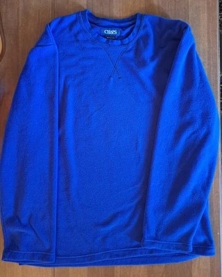 Pullover pijama polar Chaps para hombre, azul real, talla - M Foto 1 de 4