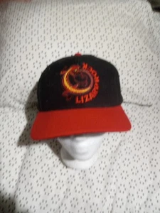 Vintage Marlboro Adventure Team Lizard Rock Hat Cap Black Red Adjustable 90s Men - Picture 1 of 7