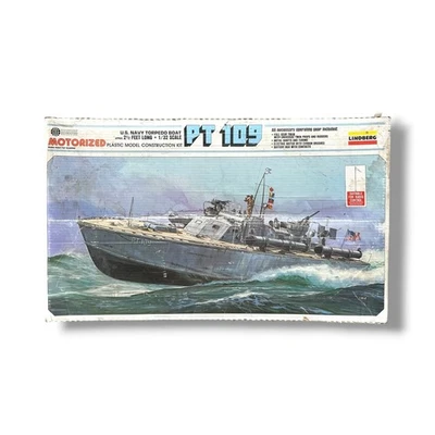Barco Torpedero JFK Marina de los Estados Unidos PT 109 1/32 Lindberg Modelo Kit No. Patrulla 812 Segunda Guerra Mundial Foto 1 de 4