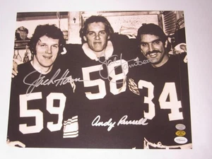 Jack Lambert Andy Russell Jack Ham Signed Steelers 11x14 GTSM/Lambert/Total - Picture 1 of 2