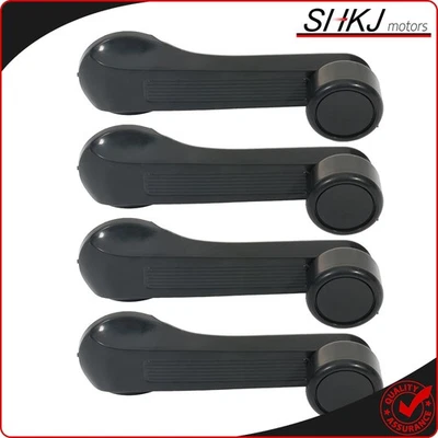 4pc for 1984-2000 Honda Civic Car Manual Window Winder Crank Door Handle Knob - Image 1 of 4