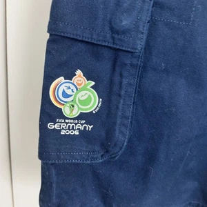 Adidas Cargo Shorts World Cup 2006 Germany Navy Blue Sports Casual Originals - Picture 1 of 6