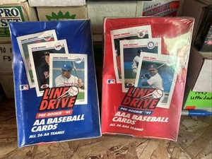 1991 Line Drive Pre-Rookie AAA & AA Baseball Cards Factory Sealed Box set of 2 - Picture 1 of 3