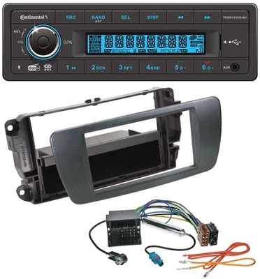 Continental MP3 DAB USB Bluetooth Autoradio für Seat Ibiza ab 08 azabacheschwarz - Bild 1 von 4