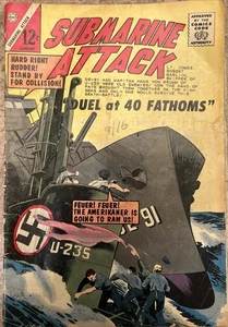 U-Boot-Angriff #48 (Januar 1965 Charlton Comics) "Duell at 40 Fathoms" - Bild 1 von 6