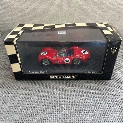 Minichamps 1/43 Maserati Tipo 61 #6 1961 Scale Model Car - Photo 1/4