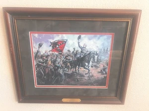 Don Troiani Civil War Print ”Lees Texans” Sold Out Print Framed w/dust cover VF - Picture 1 of 6