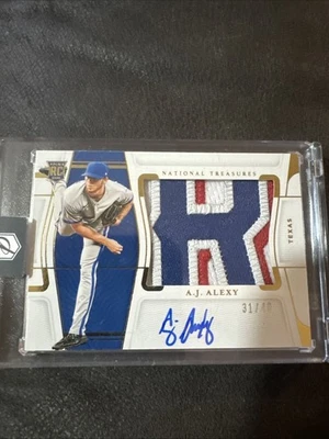 2022 Panini National Treasures - Rookie  A.J. Alexy #131 Gold /49 (AU, MEM, RC) - Image 1 of 2
