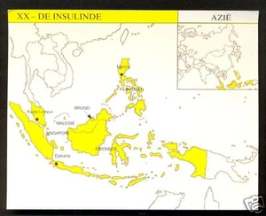 Map Indonesia Singapore Malaysia Brunei Philippines - Bild 1 von 1