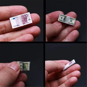 1/6 Scale Dollars Euro Paper Toys For 12" Action Figure Money Scene Accessories - Picture 1 of 8