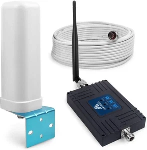 Répéteur amplificateur de signal de téléphone portable tri-bande pour Verizon AT&T T-Mobile 3G 4G LTE - Photo 1 sur 3
