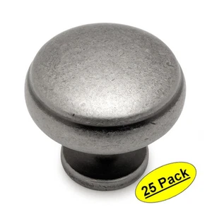 *25 Stück* Cosmas Schrank Hardware verwittertes Nickel runder Schrankknopf #1438WN - Bild 1 von 1