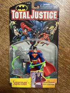 New Kenner Superman Total Justice DC Action Figure Vintage 1996 MOC - Picture 1 of 2