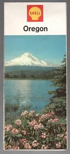 Oregon Vintage Road Map 1966 Shell Oil and Gas - Bild 1 von 2