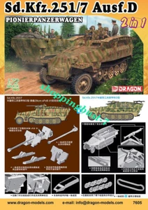 Dragon SdKfz 251/7 Ausf D PIONIERPANZERWAGEN in 1/72 7605 ST - Picture 1 of 1