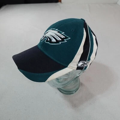 Gorra Philadelphia Eagles para hombre grande a rayas verdes NFL fútbol Reebok golf Foto 1 de 4