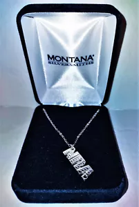 Montana Silversmiths NRA silberne Halskette mit Herz 15"" mit 3"" Verlängerung Neu - Bild 1 von 6