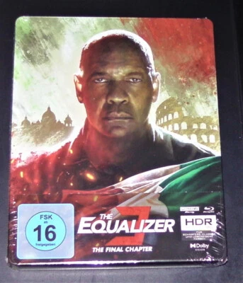 THE EQUALIZER THE FINAL CHAPTER 4K BLU RAY + BLU RAY LIMITIERTE STEELBOOK NEU - Bild 1 von 4