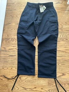 5.11 Tactical Pants Mens Large Cargo Ripstop Dark Navy Teflon Workwear - Picture 1 of 11