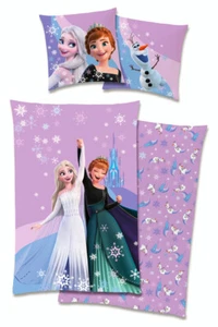 Disney Frozen - Die Eiskönigin Bettwäsche Elsa Anna 80x80 + 135x200cm, Baumwolle - Bild 1 von 11