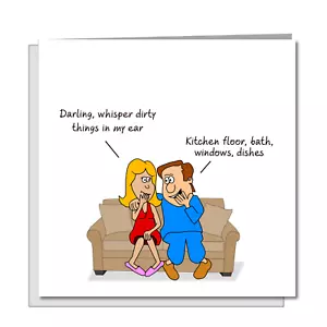 Funny Birthday Card for Girlfriend Wife Husband Rude Naughty Cheeky Talk Dirty - Picture 1 of 6
