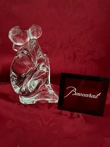 NEW FLAWLESS Glass BACCARAT RRigot TENDERNESS Crystal NUDE MOTHER & CHILD Figure - Picture 1 of 17