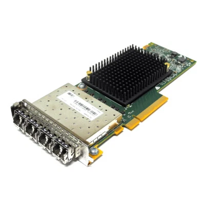 IBM 4 porte 16Gb FC SFP+ PCIe x8 scheda di rete + 4x SFP 16Gb 00WY984 LP - Immagine 1 di 3