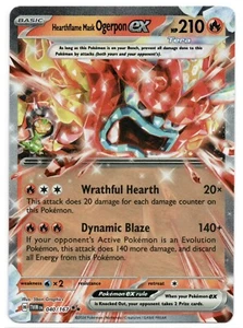 Hearthflame Mask Ogerpon ex 040/167 Sv06: Twilight Masquerade Holo - Picture 1 of 2