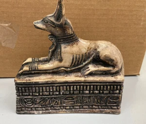 EGYPTIAN ANUBIS EGYPT DOG STATUE Brown - Picture 1 of 12