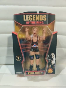 TNA Legends Of The Ring Kurt Angle Series 1 Figure Jakks Pacific 2010 New NJPW - Picture 1 of 4