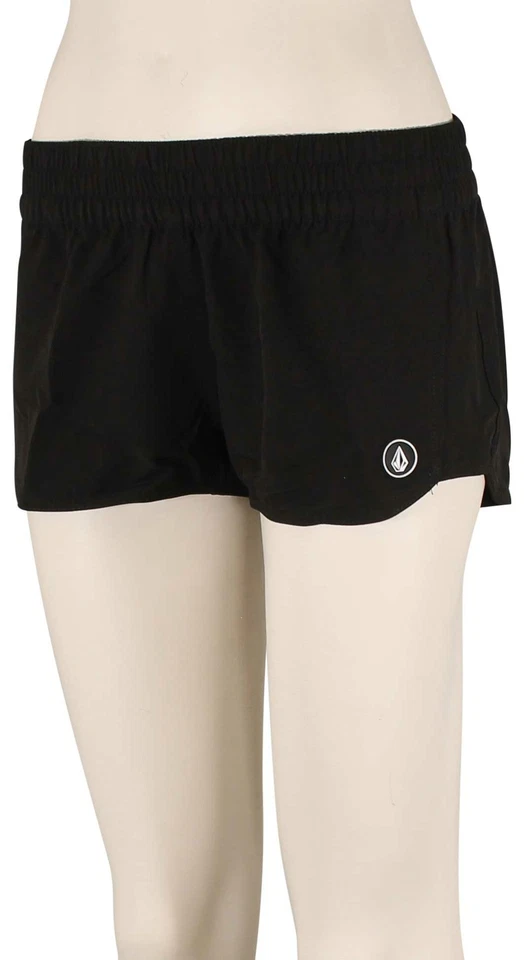 Volcom Simply Solid 2" Women's Boardshorts - Original Black - New - Image 1 of 1