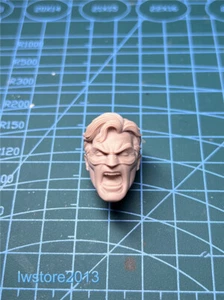 1:12 Roaring Green Lantern Head Sculpt Carved For 6" Male Action Figure Body Toy - Picture 1 of 6