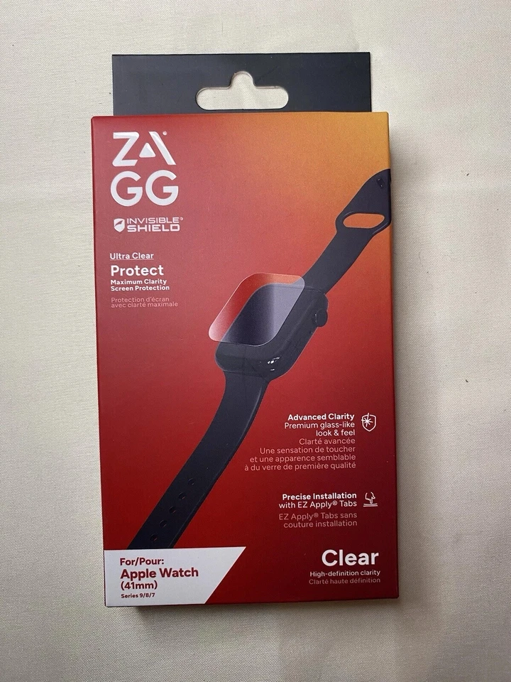 ZAGG invisible shield ultra clear apple watch 9/8/7(41mm) screen protector