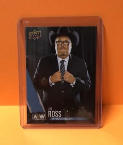 JIM ROSS ANNOUNCER AEW Finisher # 74 2021 First Edition Upper Deck JR - Picture 1 of 3