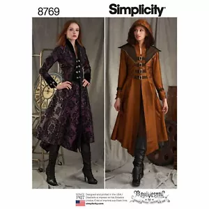 Misses Cosplay Costume Arkivestry Video Game Coats Simplicity S8769 Pattern 6~22 - Picture 1 of 8