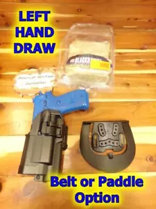 LEFT BLACKHAWK Belt or Paddle Gun Holster for SIG SAUER P220R w/ Xiphos NT Light - Picture 1 of 4