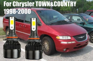 LED TOWN&COUNTRY 1998-2000 Headlight Kit 9005 HB3 White CREE Bulbs HIGH Beam - Picture 1 of 9