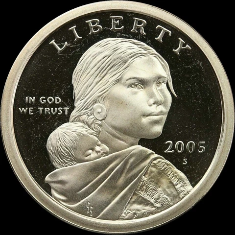 2005 S Native American Sacagawea Dollar Gem Deep Cameo PROOF US Mint Coin! Cover